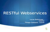 RESTful Webservices Lucas Batistussi – 8440792 Thiago Gottardi – 8428398.