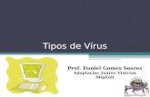 Tipos de Vírus Prof. Daniel Gomes Soares Adaptação: Juarez Vinícius Miglioli.