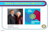 Rotary International 2013-14 Suely Manhães coordenadora Ron Burton & Jetta Presidente Rotary International.