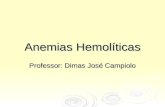 Anemias Hemolíticas Professor: Dimas José Campiolo.