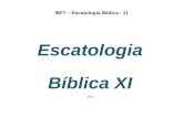 IBFT – Escatologia Bíblica - 11 Escatologia Bíblica XI 2014.