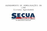 AGENDAMENTO DE HOMOLOGAÇÕES ON LINE Sistema AgendaWeb.