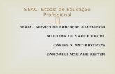 SEAD - Serviço de Educação à Distância AUXILIAR DE SAÚDE BUCAL CÁRIES X ANTIBIÓTICOS SANDRELI ADRIANE REITER SEAC- Escola de Educação Profissional.