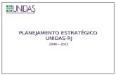 PLANEJAMENTO ESTRATÉGICO UNIDAS-RJ UNIDAS-RJ 2008 – 2012 2008 – 2012.
