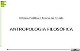 Ciência Política e Teoria do Estado ANTROPOLOGIA FILOSÓFICA.