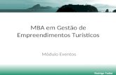 MBA em Gestão de Empreendimentos Turísticos Módulo Eventos Rodrigo Tadini.