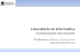 Laboratório de Informática Computação em Nuvem Professor: Glauco Gonçalves glaestgon@gmail.com.
