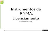 Instrumentos da PNMA. Licenciamento Prof. Acimarney Freitas 1.