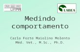 Medindo comportamento Carla Forte Maiolino Molento Méd. Vet., M.Sc., Ph.D.