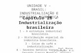 Capítulo 28 – Industrialização brasileira 1 – A estrutura industrial brasileira. 2 – Distribuição espacial da indústria brasileira. 3 – Crise do café e.