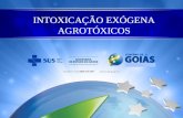 INTOXICAÇÃO EXÓGENA AGROTÓXICOS. Intoxicação Exógena Agrotóxicos Paulo Cézar Ribeiro Gomes Júnior Médico - SES/GO.