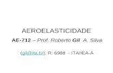AEROELASTICIDADE AE-712 – Prof. Roberto Gil A. Silva (gil@ita.br), R: 6988 - ITA/IEA-Agil@ita.br.