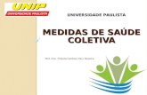 UNIVERSIDADE PAULISTA MEDIDAS DE SAÚDE COLETIVA Prof. Dra. Thalyta Cardoso Alux Teixeira.