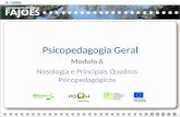 Psicopedagogia Geral Modulo 6 Nosologia e Principais Quadros Psicopedagógicos Rua Professor Veiga Simão | 3700 - 355 Fajões | Telefone: 256 850 450 | Fax: