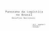 Panorama da Logística no Brasil Desafios Nacionais 19 P – Subgrupo 2 Vinicius e Fernando.