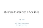 Química Inorgânica e Analítica LCE – 108 Prof. Marcos Kamogawa kamogawa@usp.br.