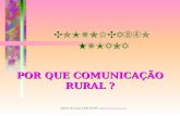 COMUNICAÇÃO HUMANA POR QUE COMUNICAÇÃO RURAL ? Ademir de Lucas, ESALQ/USP, addlucas@esalq.usp.br.