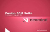 Www.neomind.com.br Fusion ECM Suite Arquitetura Integração SAP.