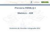Plenária RBMLQ-I Manaus - AM Sistema de Gestão Integrada-SGI.
