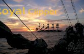 Royal Clipper O Royal Clipper é um veleiro de cinco mastros com 134 metros de comprimento, tem capacidade para 227 passageiros e 106 tripulantes e é.