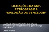 MARCOS REGULATÓRIOS NO BRASIL Incentivos ao investimento e governança regulatória César Mattos.