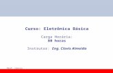 Prof. Clovis Almeida Curso: Eletrônica Básica Carga Horária: 80 horas Instrutor: Eng. Clovis Almeida.