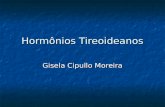 Hormônios Tireoideanos Gisela Cipullo Moreira. PRINCIPAIS GLANDULAS ENDÓCRINAS E SEUS HORMONIOS PRINCIPAIS GLANDULAS ENDÓCRINAS E SEUS HORMONIOS HIPÓFISE.