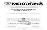 Diario Oficial Do Municipio de Valenca Bahia Edicao 616