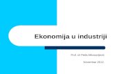 Uvod Ekonomija u industriji