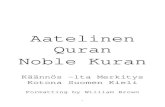 Noble Quran Finnish