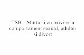 14150179 TSB Marturii Cu Privire La Comportament Sexual Adulter Si Divort