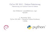 PyCon De 2012 - Paketierung von Python-Code für Debian