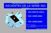 SICALI1 ALGUNAS NORMAS RECIENTES DE LA SERIE ISO 9000. ISO DIS/TR 10014 ISO 10002:2004 ISO 10005:2005 ROBERTO V. SALINAS DÍAZ Director División Consultoría.