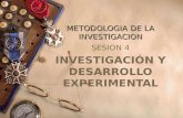 METODOLOGIA DE LA INVESTIGACION SESION 4 INVESTIGACIÓN Y DESARROLLO EXPERIMENTAL.