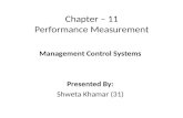 management control systems - performance measurement