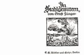 Ernst Jünger: "In Stahlgewittern" (1922)