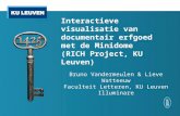 Interactieve visualisatie van bindingen en verluchtingen met de digitale module IMROD (RICH Project, KU Leuven)