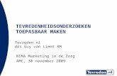 NIMA Marketing in de zorg congres 30 november 2009 / Guy Van Liemt