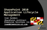 SharePoint 2010 Application Lifecycle Management