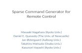 Sparse Command Generator for Remote Control