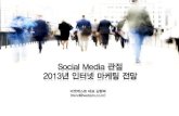 2013년 소셜미디어 마케팅 트렌드(2013 Social Media Marketing Trend)