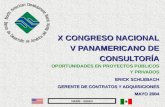 NADB - BDAN X CONGRESO NACIONAL V PANAMERICANO DE CONSULTORÍA X CONGRESO NACIONAL V PANAMERICANO DE CONSULTORÍA OPORTUNIDADES EN PROYECTOS PÚBLICOS Y PRIVADOS.
