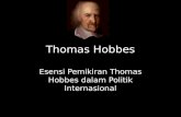 Esesensi Pemikiran Thomas Hobbes dalam Politik Internasional