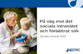 Sociala Intranät 2010 - Case Landstinget i Jönköpings Län