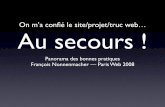 Panorama des bonnes pratiques Web - Francois Nonnenmacher - Paris Web 2008