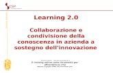 learning 2.0 - collaborazione e condivisione in azienda