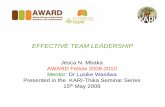 Effective Leadership In Team Building