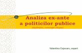 4-Analiza ex-ante a politicilor publice (definiţie, concept, etape)