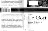 Pensar La Historia- Jacques Le Goff