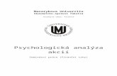 Psychologická analýza akcií / Psychological analysis of stocks